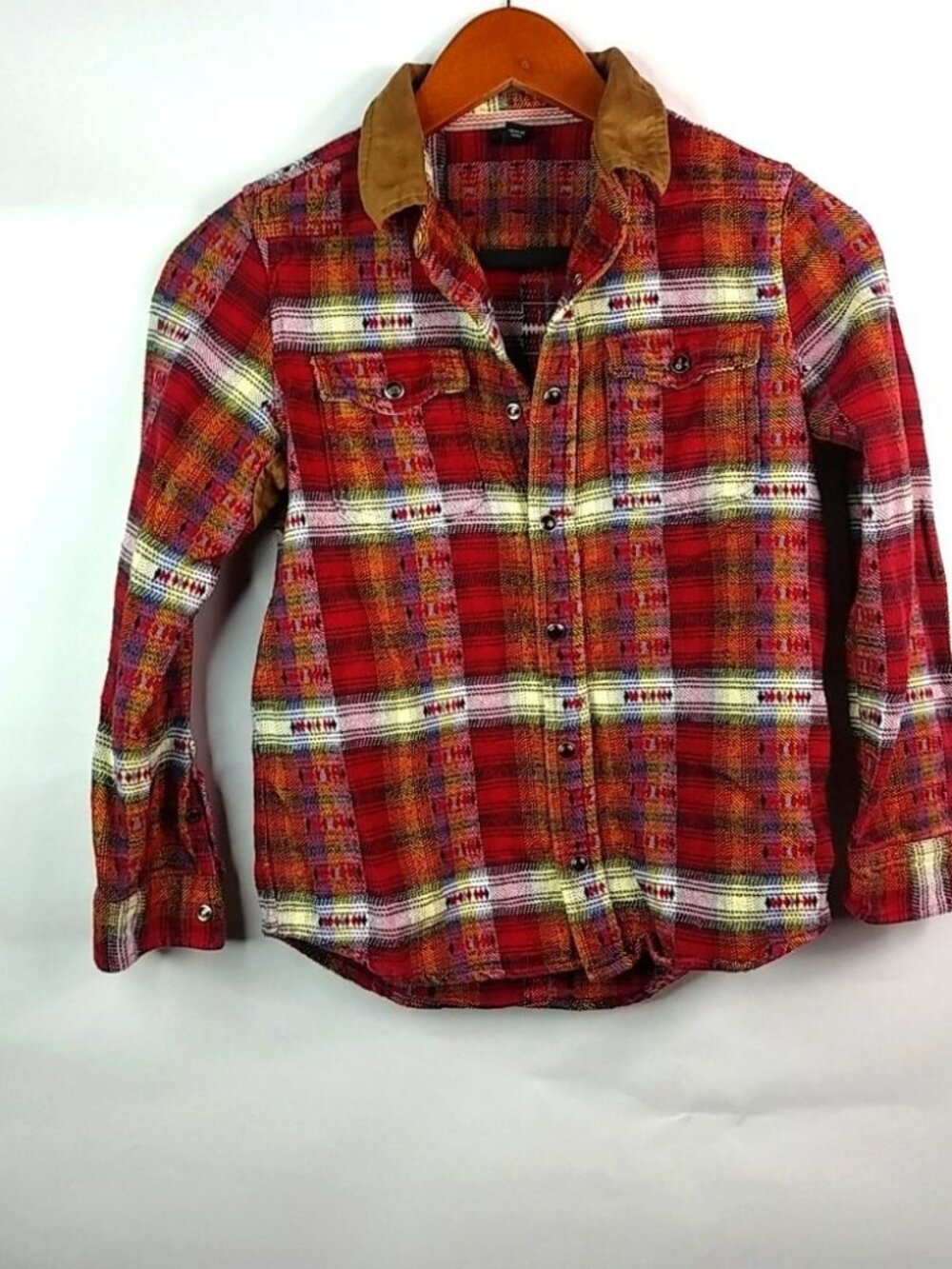 Art Class Red Plaid Jacket 8 10 M